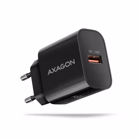 Axagon sienas USB lādētājs 18W 1 ports melns ACU-QC18