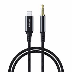 Choetech AUX007 Lightning / mini jack 3.5mm kabelis 1m melns