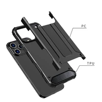 Bruņu oglekļa viedtālruņa apvalks Iphone 17 Pro Max melns