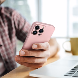 METALLIC viedtālruņa apvalks IPHONE 17 rozā