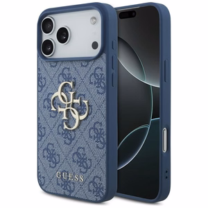 GUESS maciņš IPHONE 18 Pro Max/17 Pro Max (4G Big Logo) (krāsa: zila)