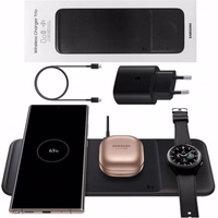 Bezvadu lādētājs Samsung "Trio" EP-P6300TWEGEU Balts 25W (ar lādētājs un kabelis) / 100% Genuine /