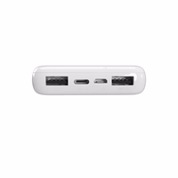 Portatīvais lādētājs Puro Balta 10000mAh 12W 2xUSB-A + USB-C - balta