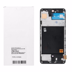 REWA OLED LCD displejs ar rāmi SAMSUNG A51 4G, melns