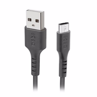 SBS LTHL200 USB-A - Micro-USB kabelis 1 m - melns