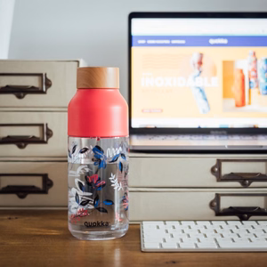 Quokka Ice Ecozen ūdens pudele, 570 ml, Ziedi