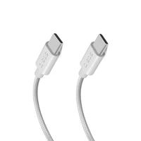 SBS TECABLETISSUETCC2G kabelis 2 x USB-C 2 m 60W ar Power Delivery - pelēks