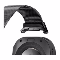 DUX DUCIS pulksteņa siksna MILANESE nerūsējošā tērauda magnētiskā 47 mm melna