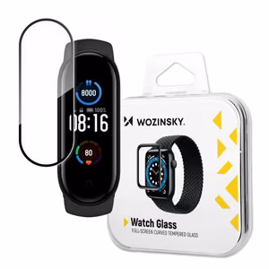 Wozinsky Hibrīda aizsargstikls Xiaomi Mi Band 5 melns