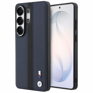 BMW Perforated Stripe Logo MagSafe Maciņš for Samsung Galaxy S26 Ultra - tumši zils