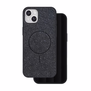 Mirdzošs plāns magnētiskais viedtālruņa apvalks iPhone 13 6,1" melns