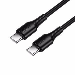 Cable USB C to USB C Hoco 3A 60W 1 m X120 black