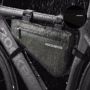 Rockbros AS-017 velosipēda rāmja soma 5 l - tumši zaļa