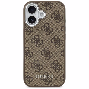 Guess 4G Classic Logo magnētiskais viedtālruņa apvalks iPhone 17 - brūns