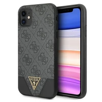 Guess 4G Triangle Collection viedtālruņa apvalks iPhone 11 6.1" / Xr - Pelēks