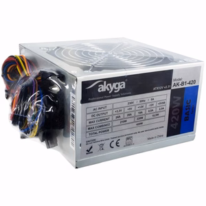 Akyga AK-B1-420 barošanas bloks 420 W 20+4 pin ATX ATX pelēks