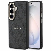 Guess maciņš 4G Embossed Ring MagSafe for Samsung Galaxy S26 Plus melns