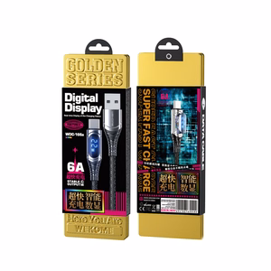 WEKOME WDC-166 Sakin Series USB-A–Lightning uzlādes un datu kabelis, 1 m, 6 A, “Tarnish” krāsā