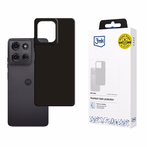 3mk Matēts viedtālruņa apvalks Motorola Moto G75 - Melns
