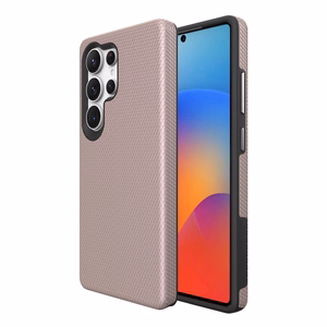 Perfectionists Trīsstūra korpuss Samsung S908 S22 Ultra 5G rozā zelts