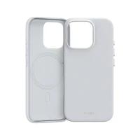 Benks magnētiskais Vita Pro silikona viedtālruņa apvalks Iphone 16 Pro, pelēks