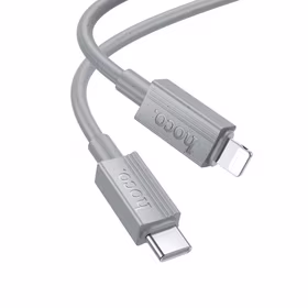 Kabelis USB-C uz Lightning Hoco PD 27W 1 m X107 pelēks