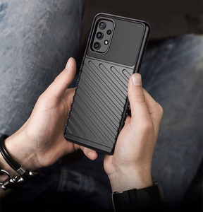 Thunder Case elastīgs izturīgs izturīgs apvalks TPU viedtālruņa apvalks Samsung Galaxy A72 4G zaļš