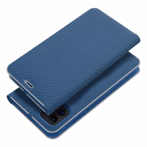 Viedtālruņa apvalks (m) - LUNA Book Carbon IPHONE 11 zils (m)