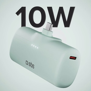 SBS EcoPower 5000 mAh 10W внешний аккумулятор со встроенным портом USB-C - Зелёный