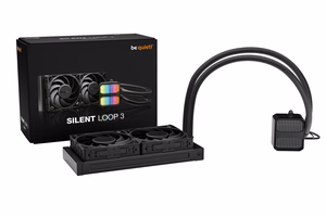 be quiet! Silent Loop 3 240 mm procesora viss vienā šķidruma dzesētājs 12 cm melns 1 gab.