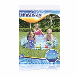 Bestway piepūšamais baseins, 152 × 30 cm, caurspīdīgs