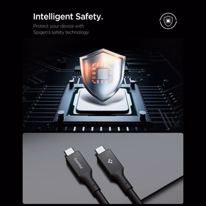 Spigen EB10020CC USB-C kabelis 100W 200cm - Melns