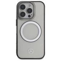 Mercedes Drukāts Logotips Magnētiskais Viedtālruņa apvalks iPhone 16 Pro Max - Caurspīdīgs