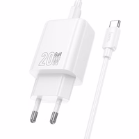Lādētājs Hoco USB-C QC PD 20W + kabelis USB-C uz Lightning N60 balts