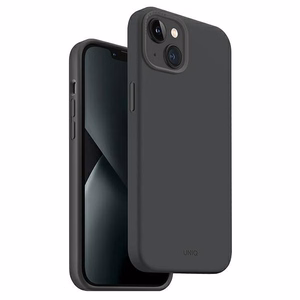 Uniq Lino Hue Magclick uzlādes viedtālruņa apvalks iPhone 14 Plus - pelēka