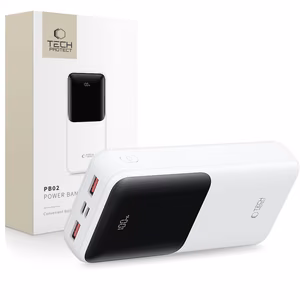 Внешний аккумулятор Tech-Protect PB02 20000mAh 22.5W - белый