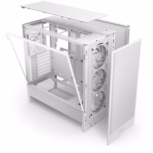 NZXT datora korpuss H5 Flow RGB 2024 balts