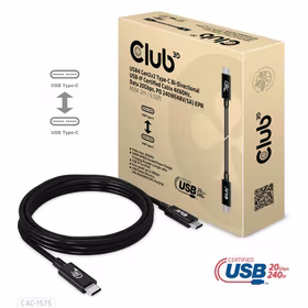 USB-C kabelis 2m CAC-1575 Club3D