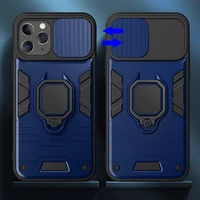 Viedtālruņa apvalks ar gredzenu Iphone 13 Pro Tumši zils