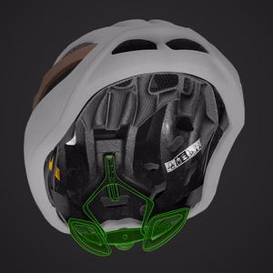 Wozinsky īpaši viegla šosejas velosipēda ķivere, 54–58 cm – pelēkbrūna