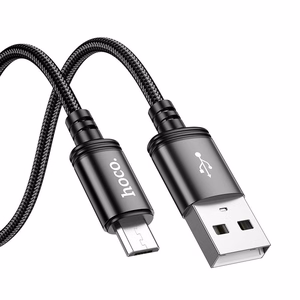 Kabelis USB A uz Micro USB Hoco 2,4A 2 m X89 melns