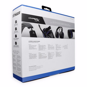 Vadu austiņas Jack 3,5 mm HyperX Cloud Stinger PlayStation melnas-zilas