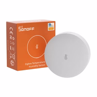 ZigBee Sonoff SNZB-02P viedais temperatūras un mitruma sensors (apaļš)