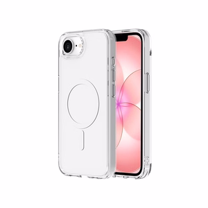 JM Crystal ar magsafe maciņš iPhone 16e/17e caurspīdīgs