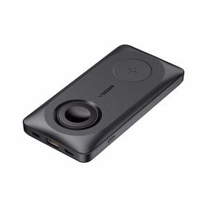 VEGER Portatīvais lādētājs 10000 mAh ar bezvadu uzlādi saderīgs ar MagSafe PD QC3.0 3A 22,5W MagMulti (W1156) melns
