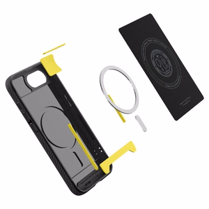 Spigen Rugged Armor MagSafe Viedtālruņa apvalks iPhone 16e - melns