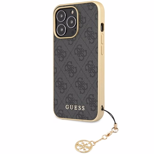 Guess 4G Charms Collection viedtālruņa apvalks iPhone 14 Pro - pelēks