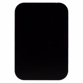 Metāla plāksne magnētiskajiem turētājiem - taisnstūrveida 45x65mm melna