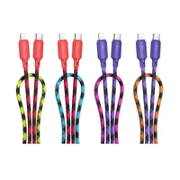 Kabelis (m) USB-C uz Lightning Hoco PD 27W 1 m X116 - gradients sarkans