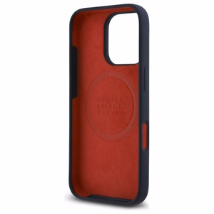 RED BULL viedtālruņa apvalks IPHONE 16 Pro saderīgs ar MagSafe RBHMP16L24SIOLRV (Silikona liels vertikāls logotips) tumši zila